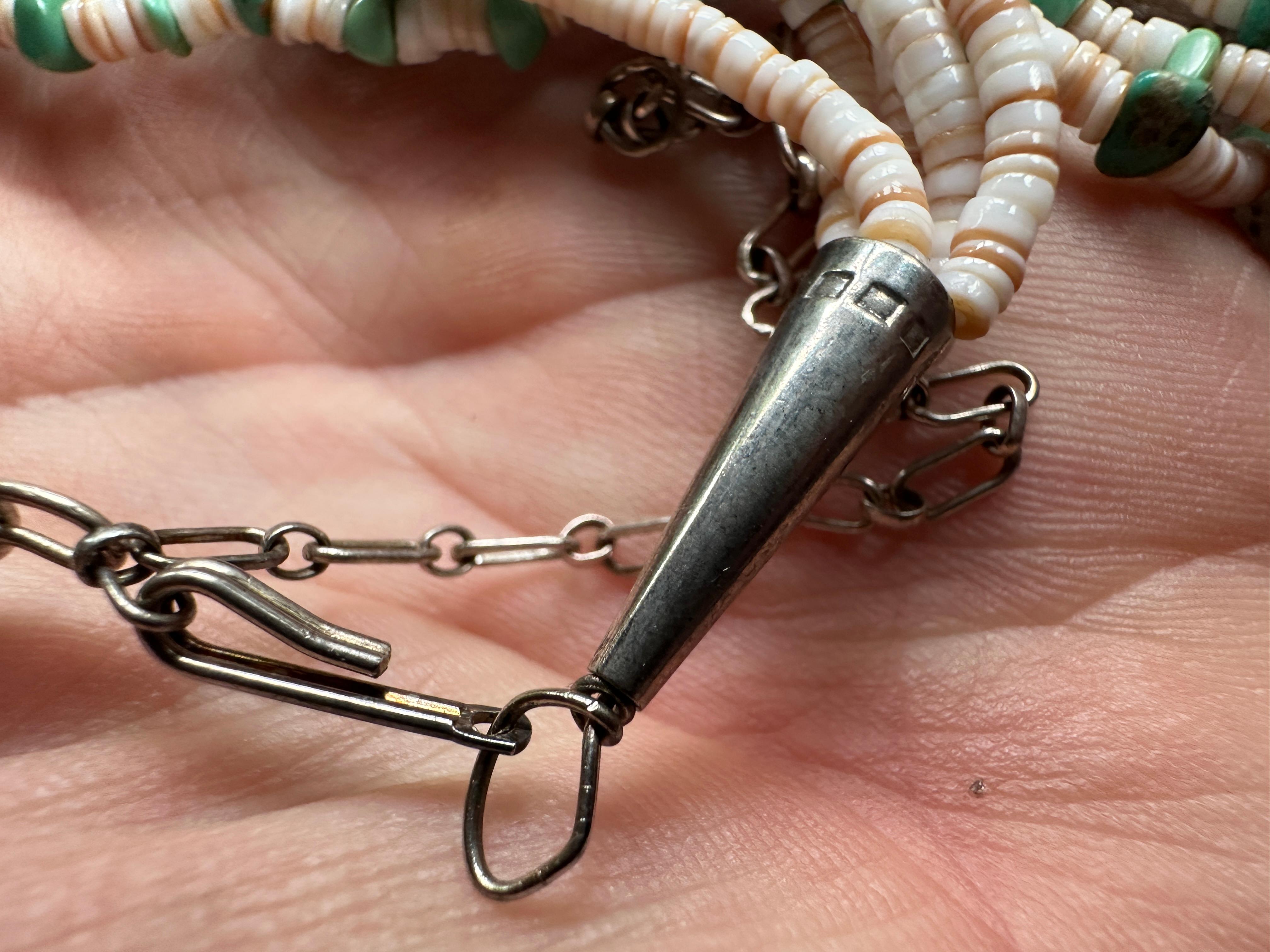 Collana di corniola turchese Pueblo nativo americano 32 pollici in vendita 3