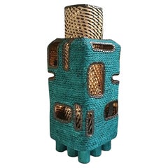 Turquoise Ceramic Lantern