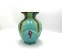 Turquoise Ceramic Vase, Ditmar Urbach, Czechoslovakia, 1960s