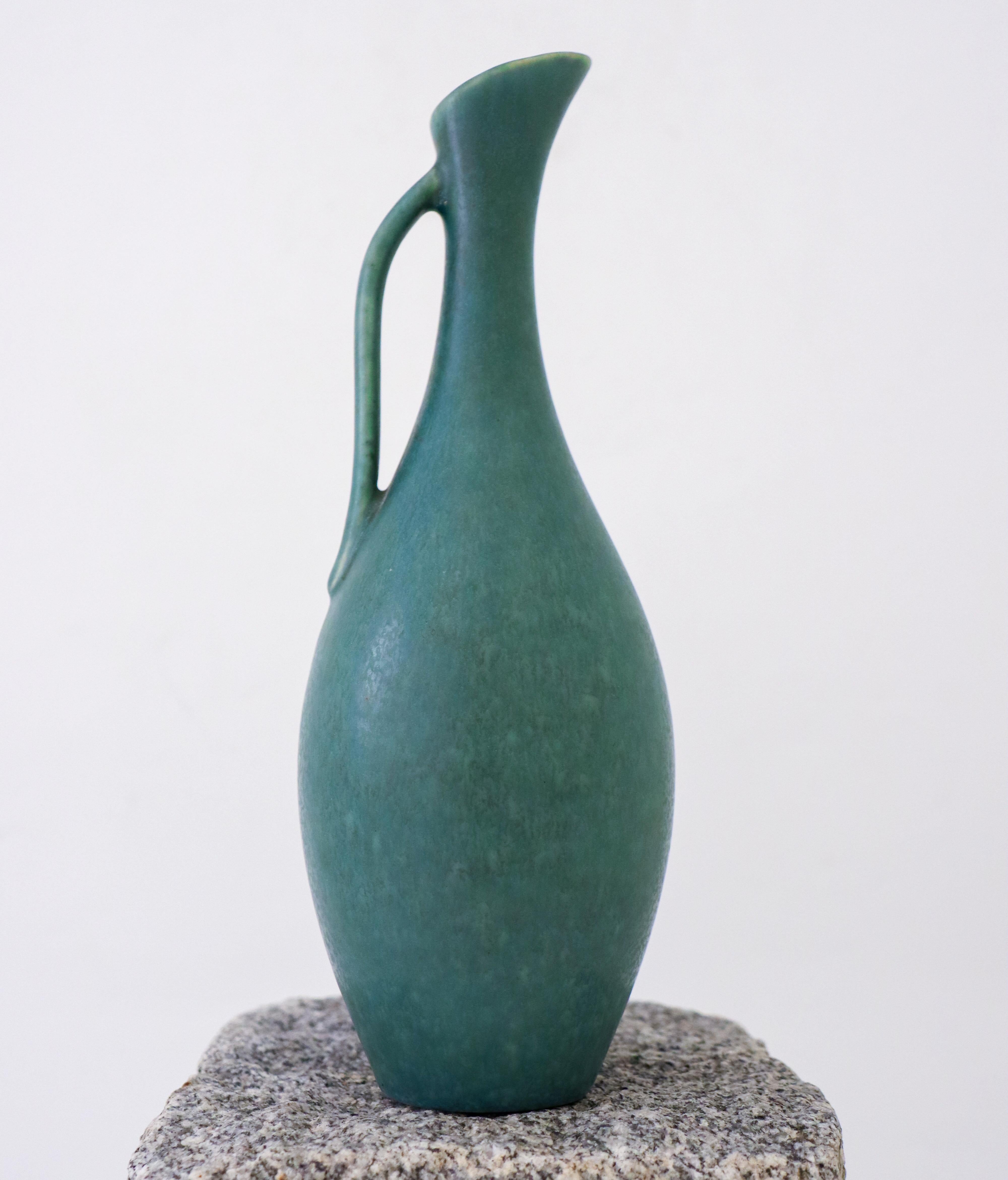 Stoneware Turquoise ceramic vase - Gunnar Nylund - Rörstrand - Mid 20th century