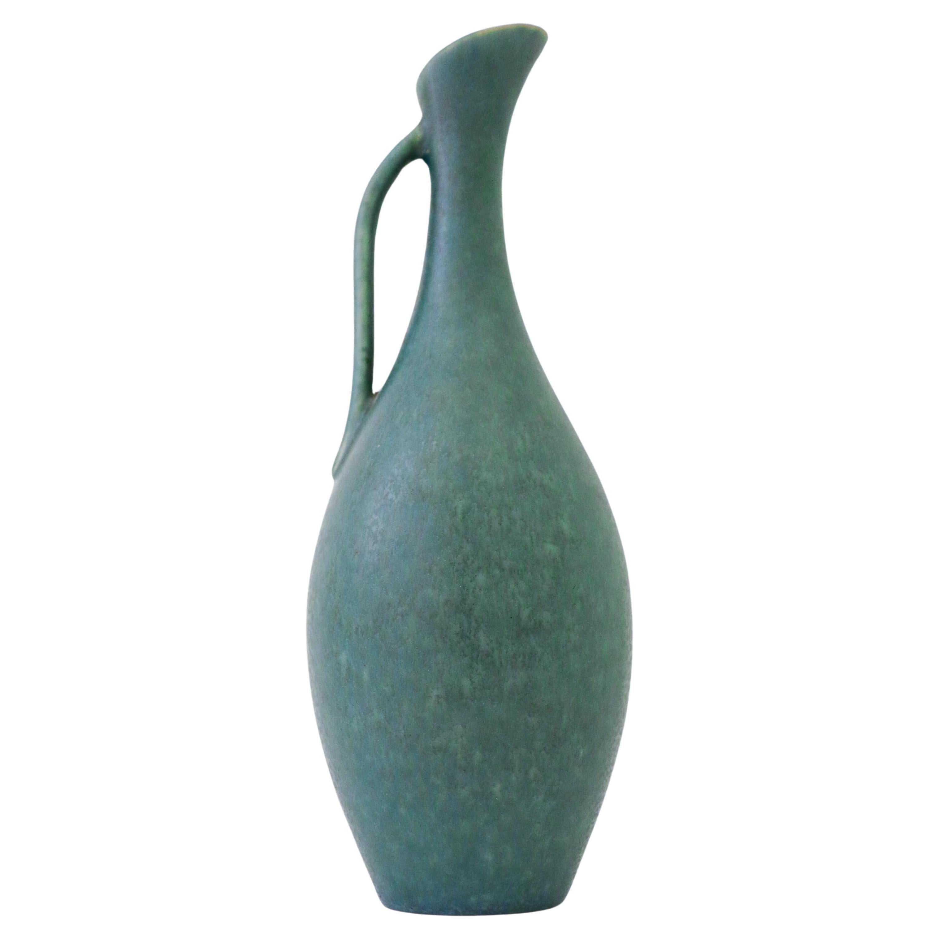 Turquoise ceramic vase - Gunnar Nylund - Rörstrand - Mid 20th century