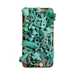 Turquoise Charms Wall Sculpture by Roberto Cambi