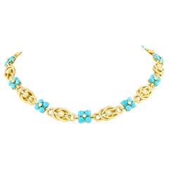 Turquoise & Diamond-set Necklace
