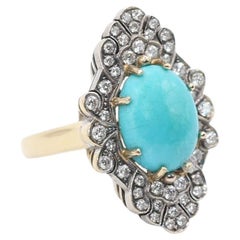 Turquoise Diamonds Ring, 1970