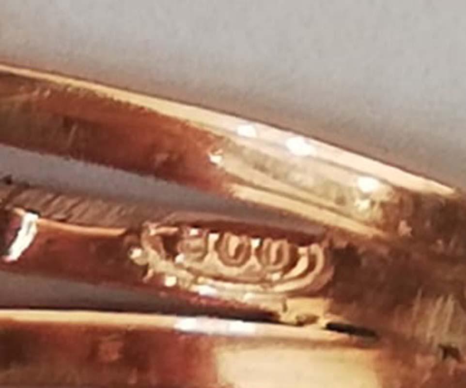 Women's Turquoise, Diamonds, Rose Gold and Silver Ring. For Sale
