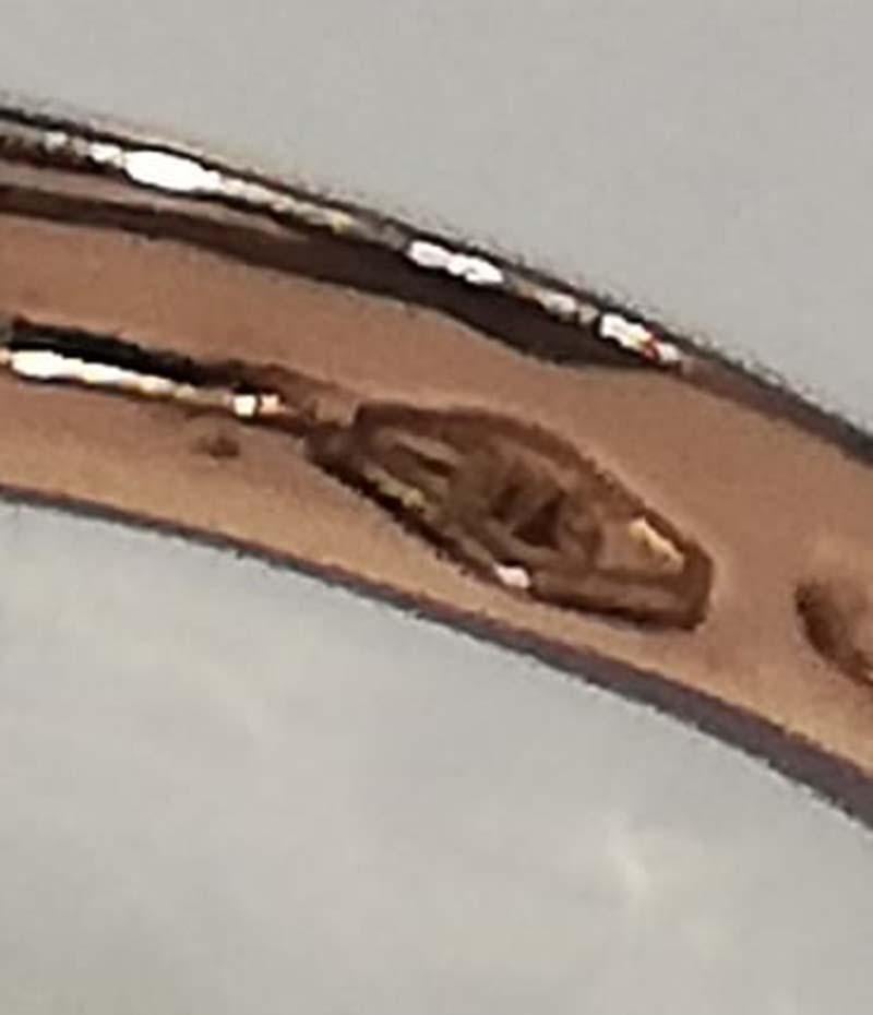 Türkis, Diamanten, Roségold und Silberring. im Angebot 1