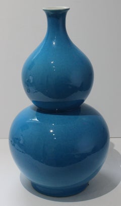 Turquoise Double Gourd Form Vase