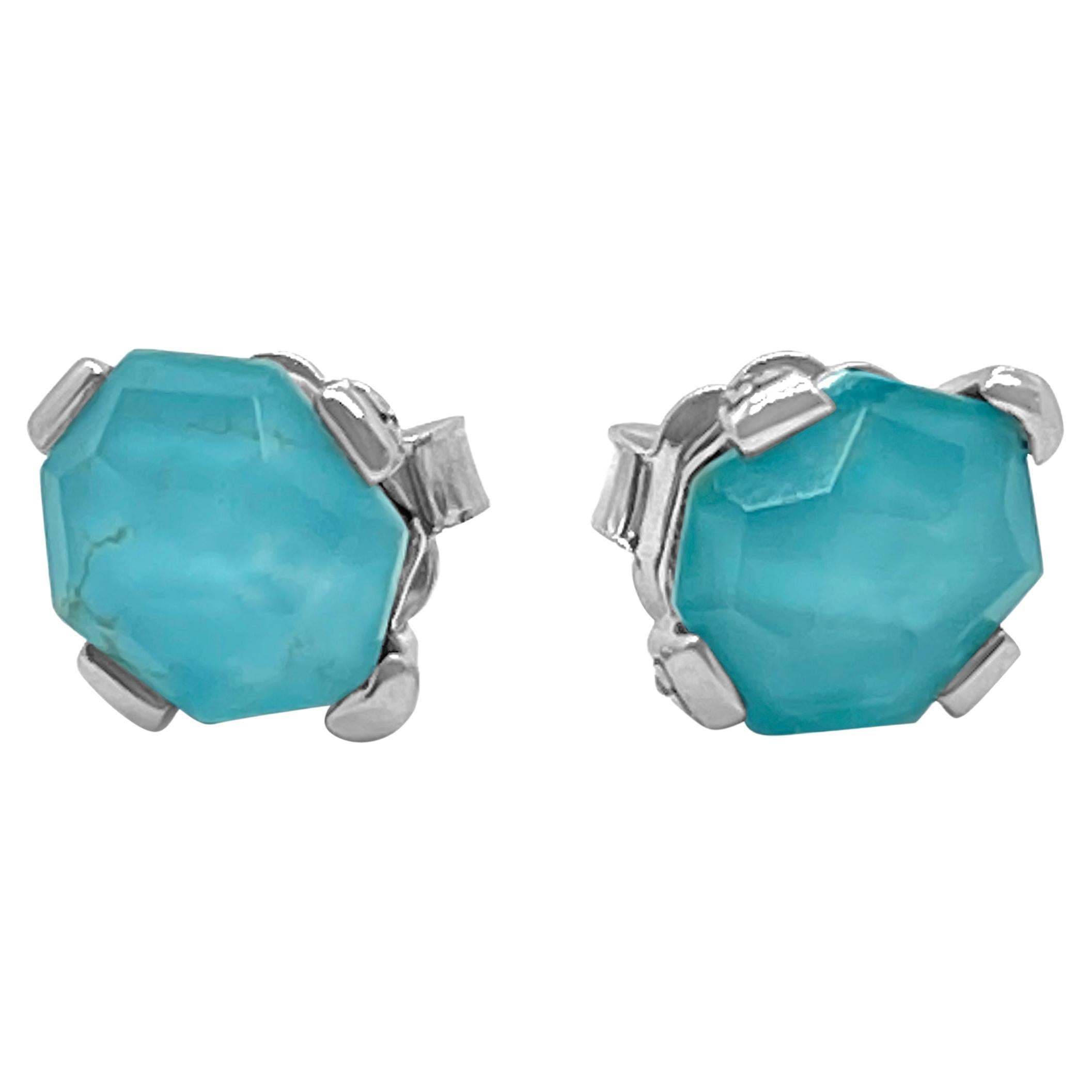 Turquoise Earring in Sterling Silver