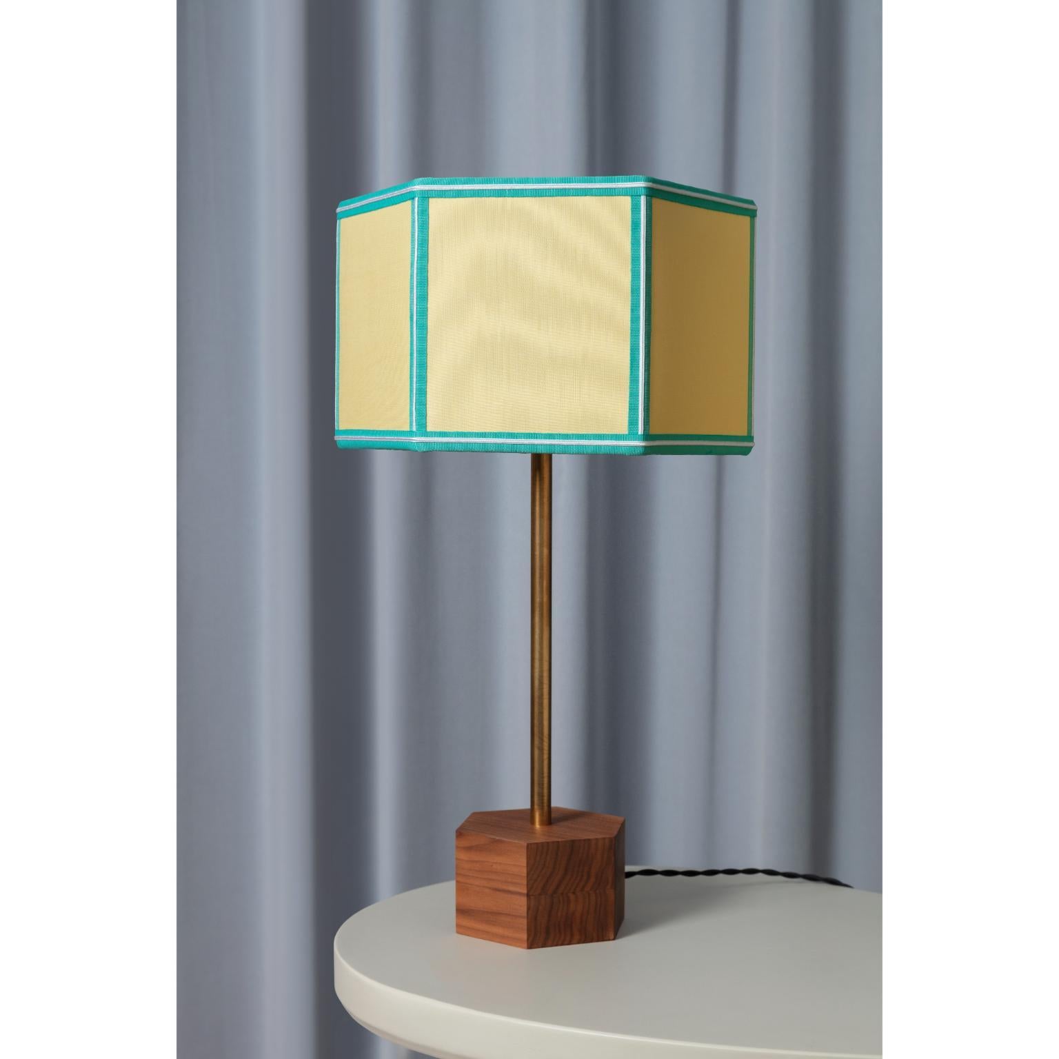 Italian Turquoise Easy Table Lamp by Servomuto For Sale
