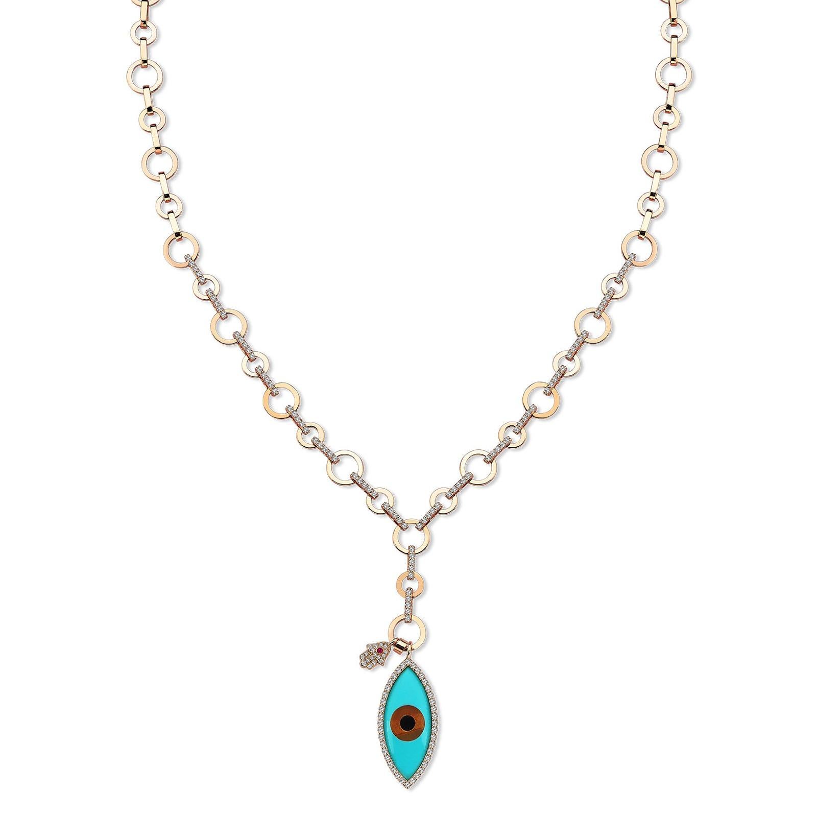 hand charm necklace