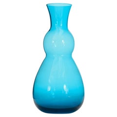 Turquoise Glass Bud Vase