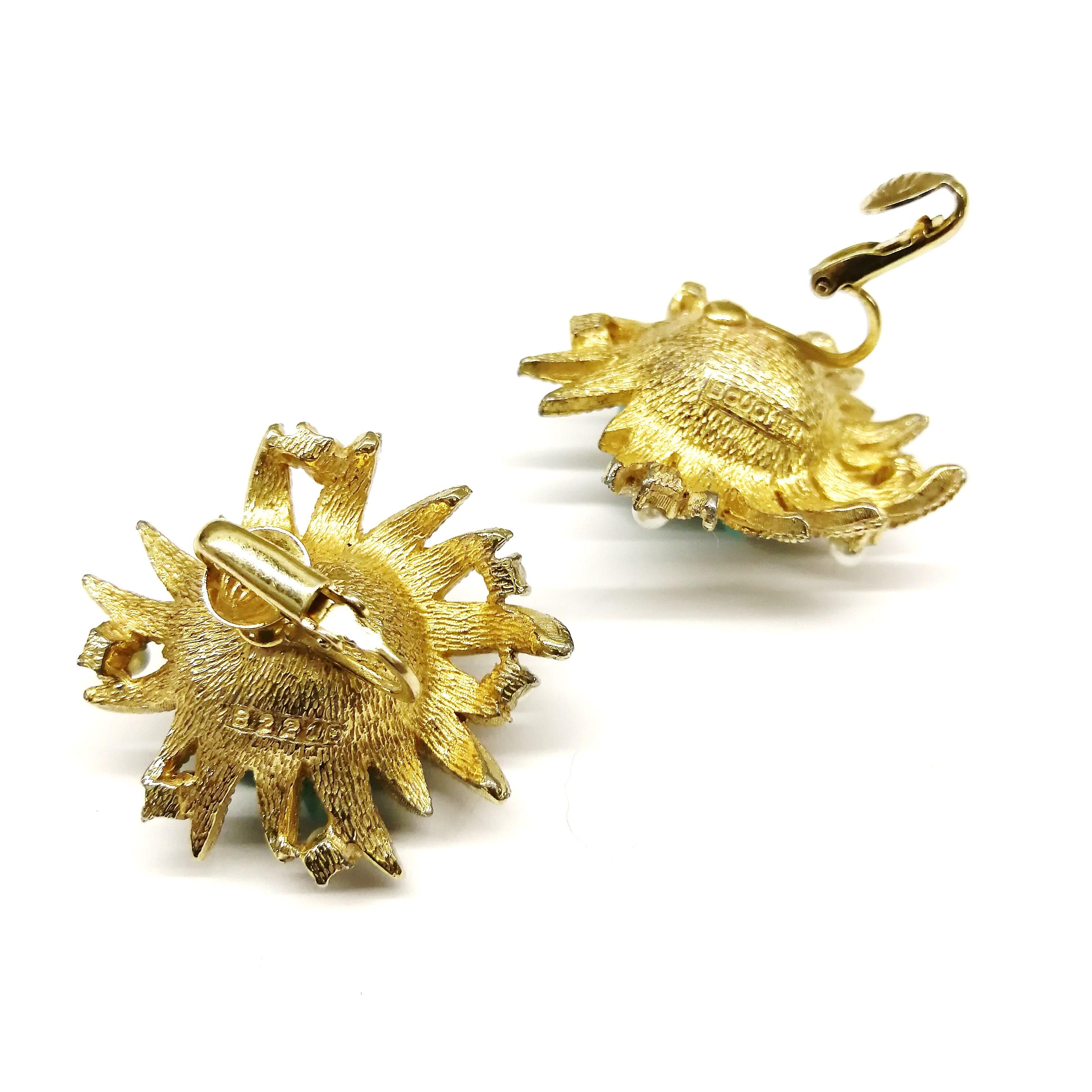 boucher clip earrings