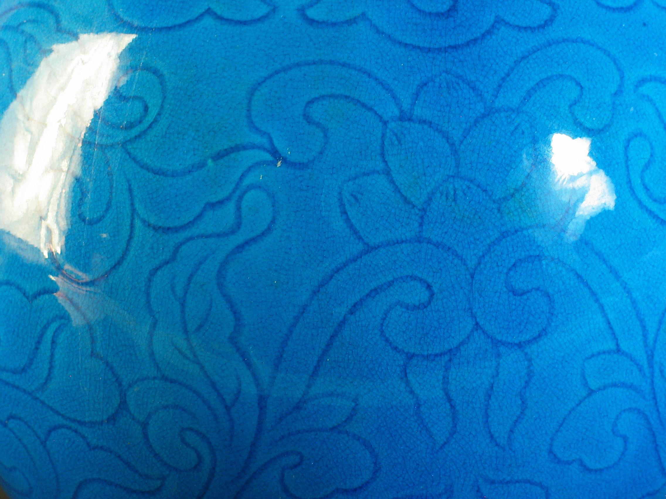 Turquoise Glazed Bottle Vase Tianqiuping Qing Dynasty, 19th Century 5