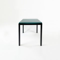 TURQUOISE GLAZED LAVA STONE Side table by Gerard Simoen (2020)