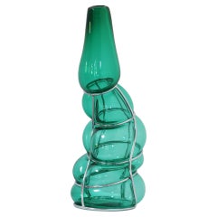 Turquoise Green Babà Sculptural Vase by Alice Crepaldi