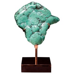 Turquoise Green Colored Malachite and Chrysocolla Mineral