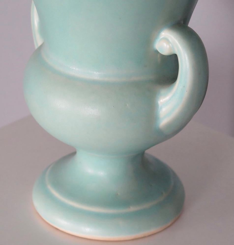 Mid-20th Century Turquoise 'Haeger' Amphora Vase For Sale