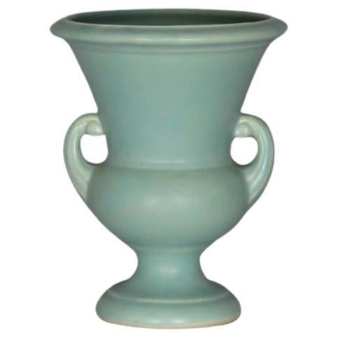 Turquoise 'Haeger' Amphora Vase