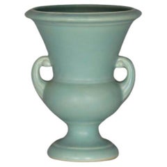 Vintage Turquoise 'Haeger' Amphora Vase