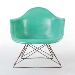 Turquoise Herman Miller Eames LAR Lounge Armchair