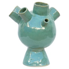 Turquoise Hydra Vase handmade in Barcelona by niho Ceramics Turquoise Hydra Vase handmade in Barcelona by niho Ceramics