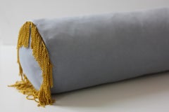 Cuscino Bolsters Deluxe fatto a mano in velluto blu Turchese II