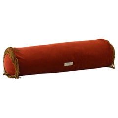 Turquoise II Brick Velvet Deluxe Handmade Bolster Cushion