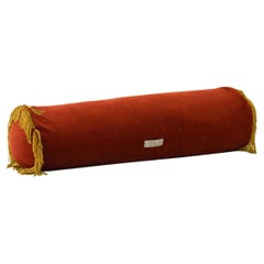 Coussin traversin Deluxe fait main turquoise II Brick Velvet