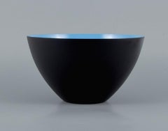 Turquoise Krenit Bowl in Metal, Designed by Hermann Krenchel