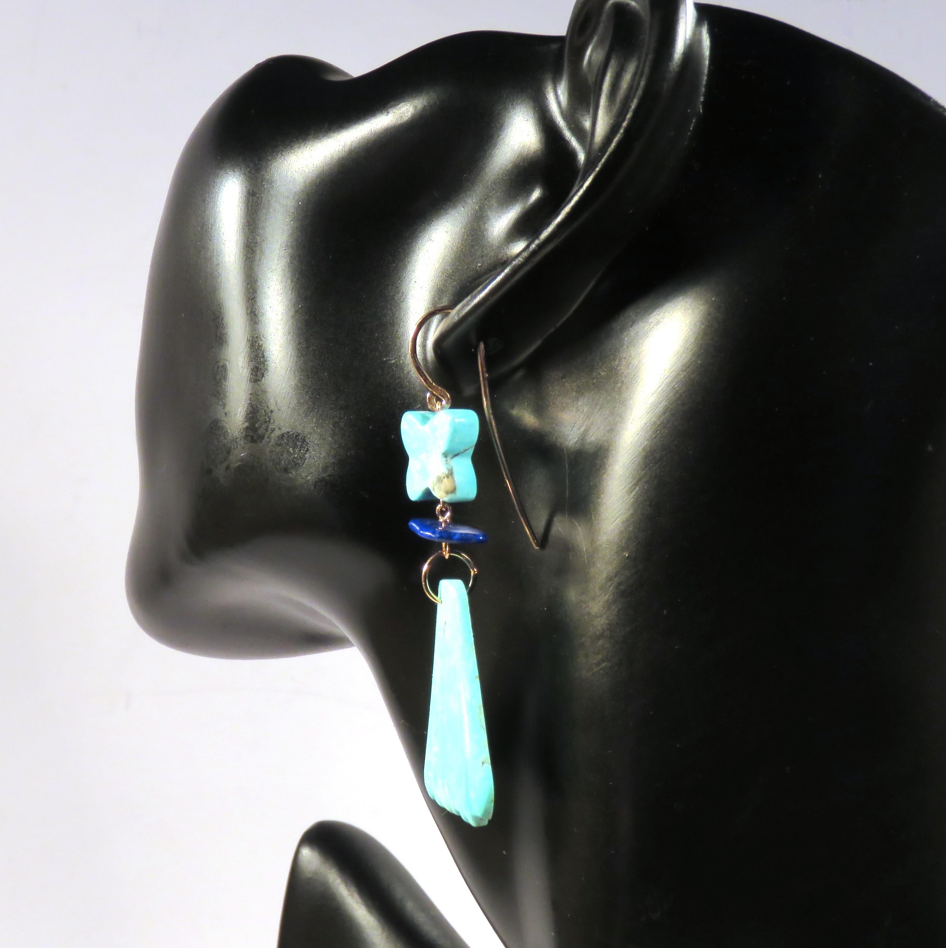 turquoise earrings outfit