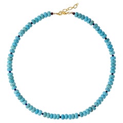 Turquoise Lapis Necklace -by Bombyx House