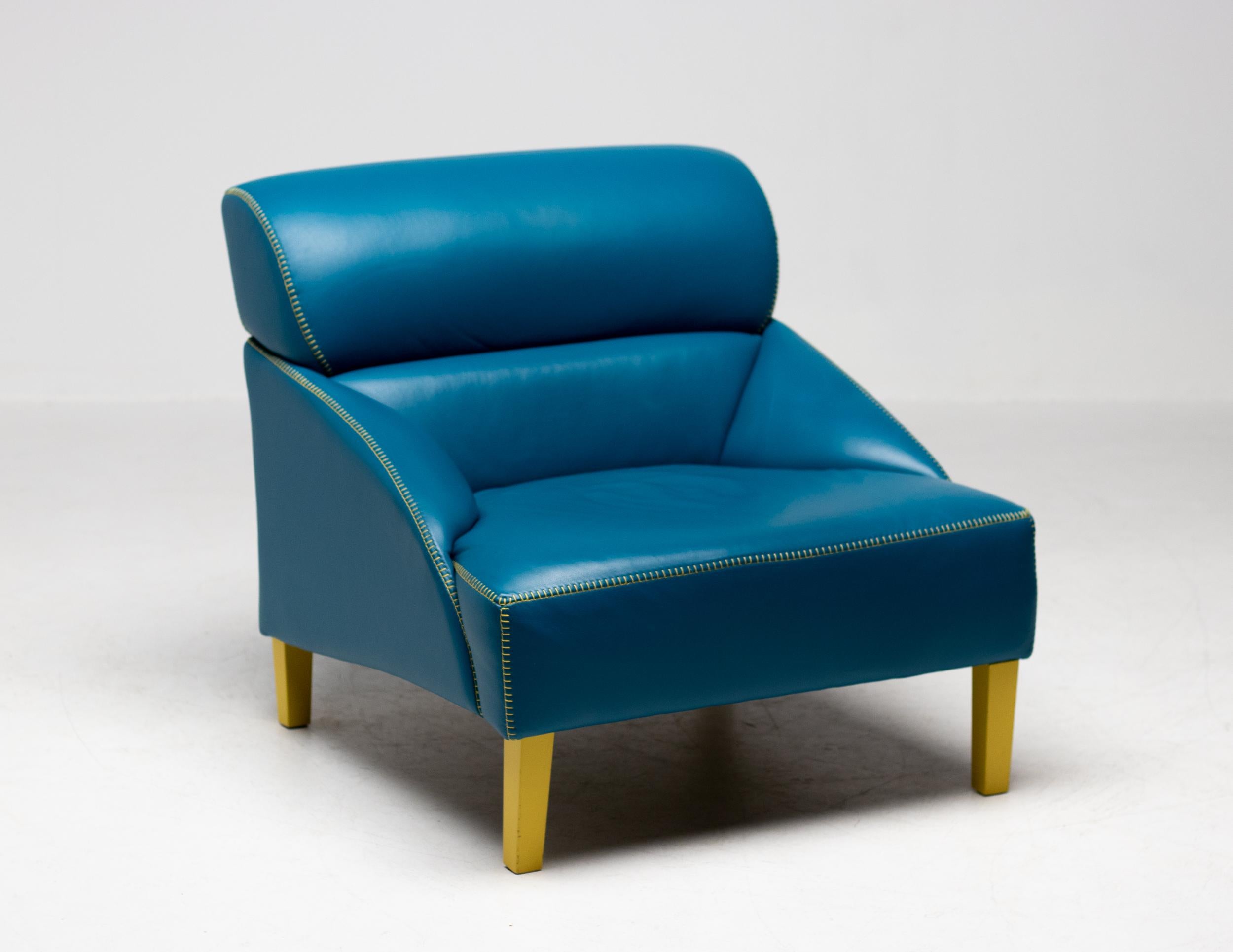 Italian Turquoise Love Seat by Nicoline Salotti 