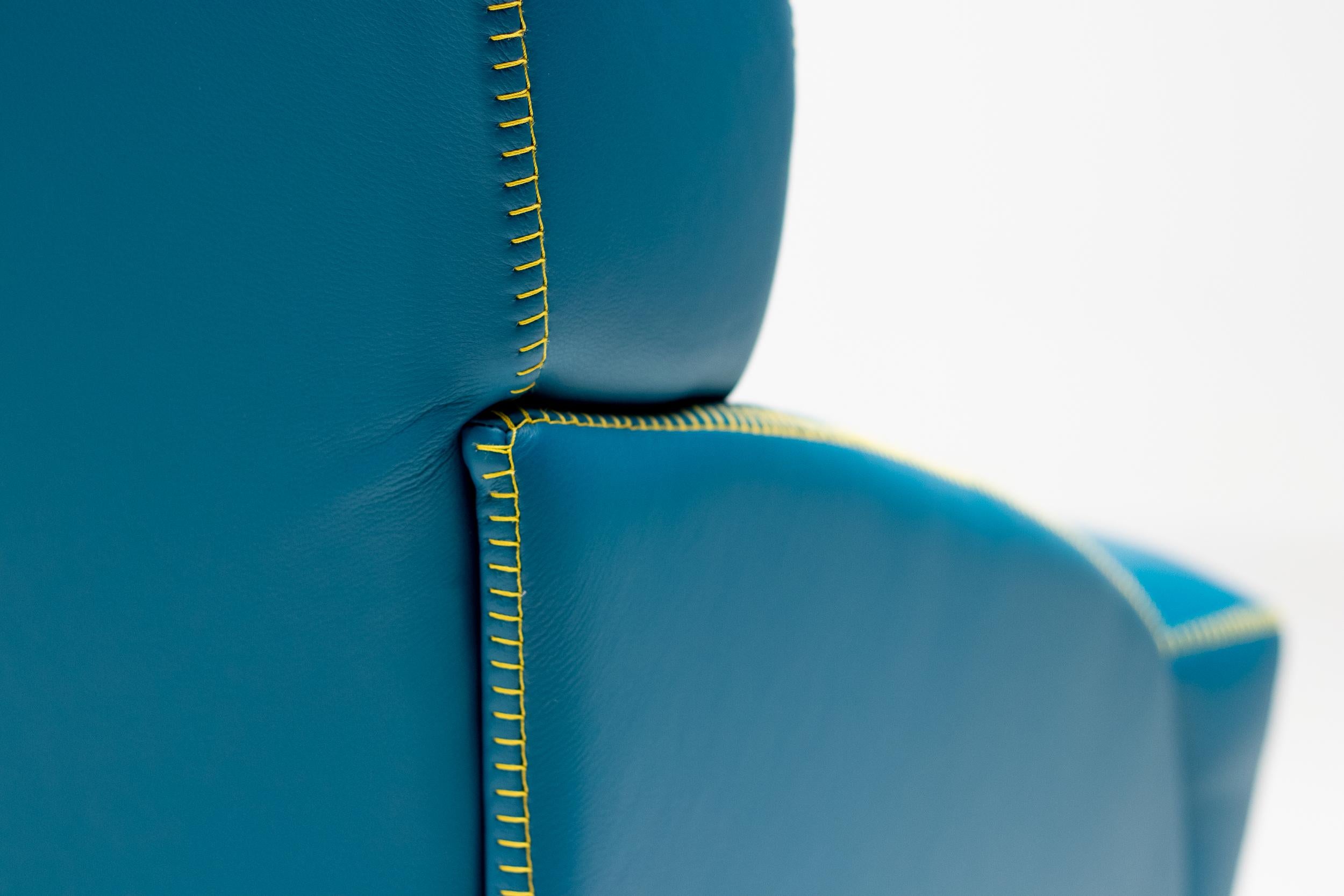 Late 20th Century Turquoise Love Seat by Nicoline Salotti 