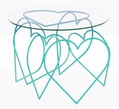 Turquoise Lovely Table by Roberta Rampazzo