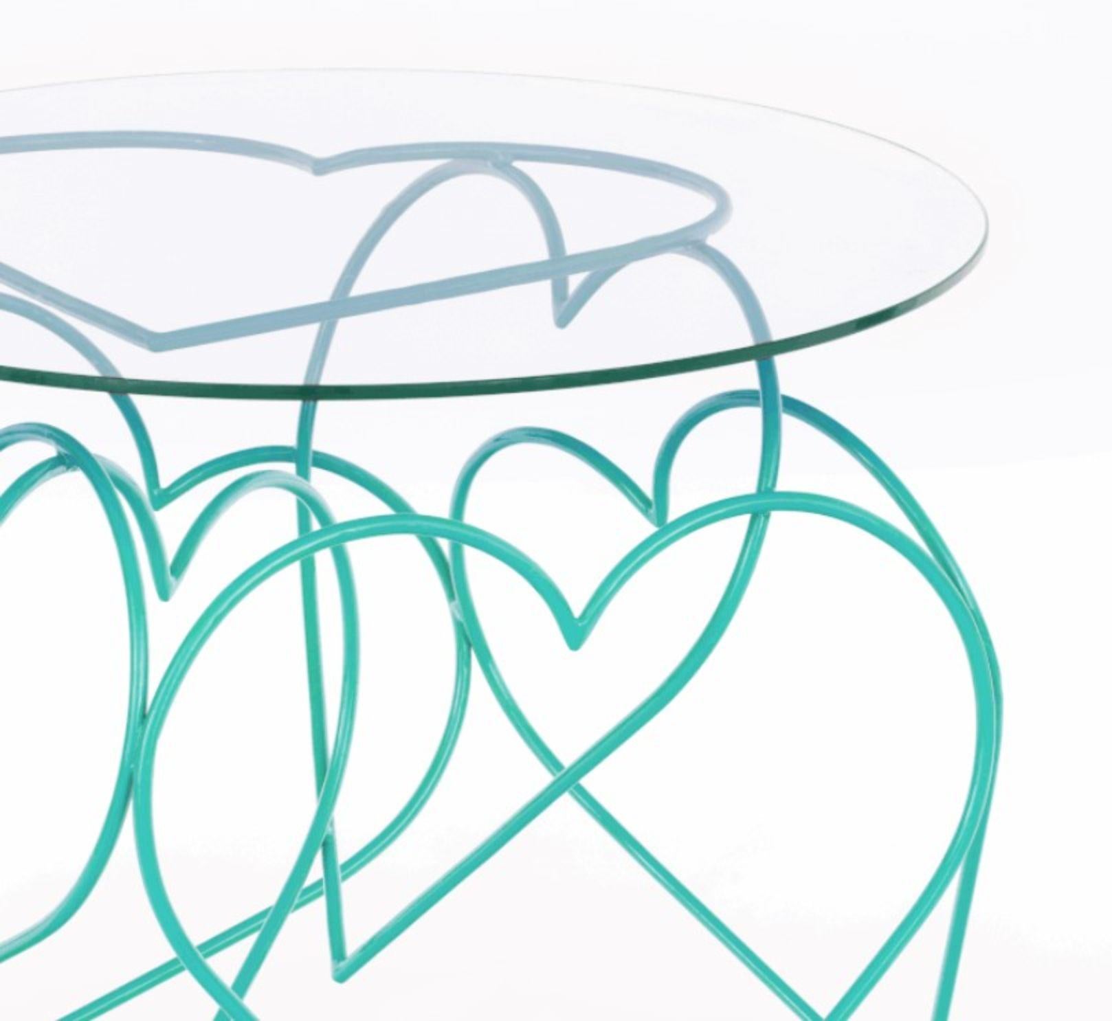 Post-Modern Turquoise Lovely Table by Roberta Rampazzo For Sale