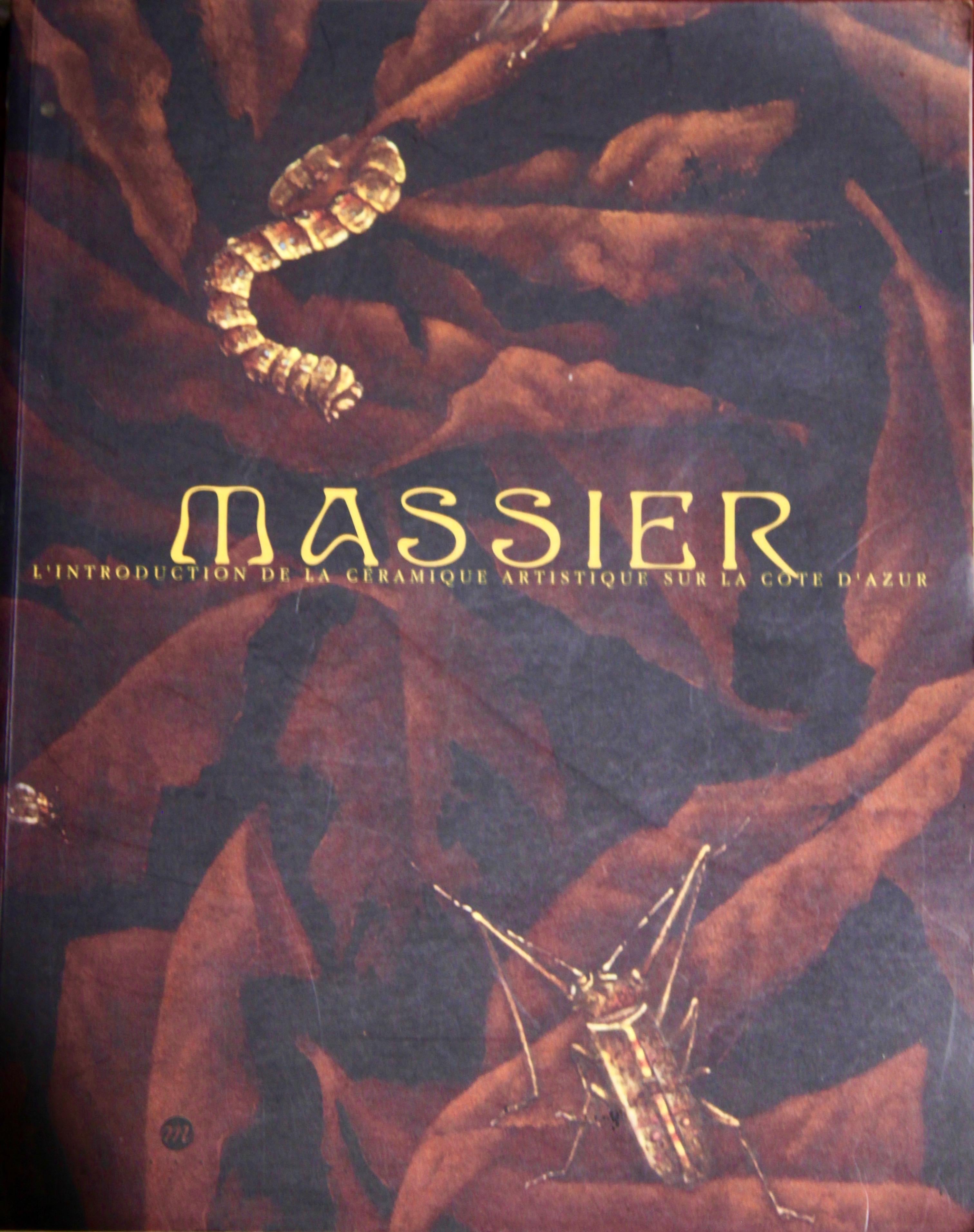 Majolique turquoise Fleur Lys double Jerome Massier Vallauris 4