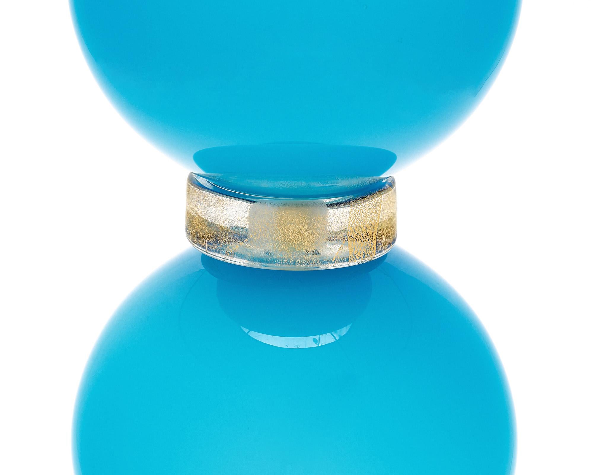 Lampes verre de Murano turquoise en vente 1