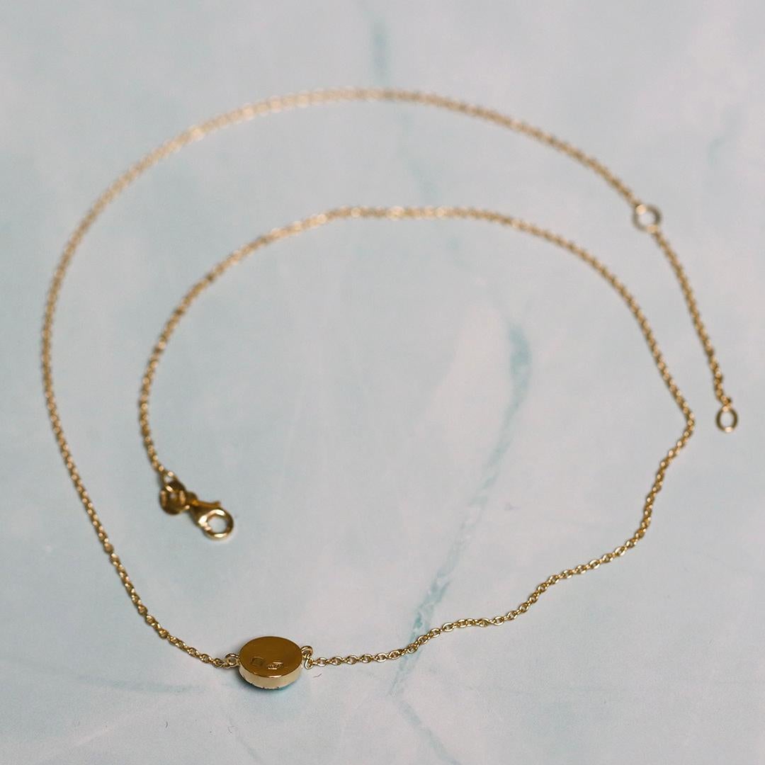 Collana con ciondolo in turchese Paraiba con tormalina e diamanti in vendita 2
