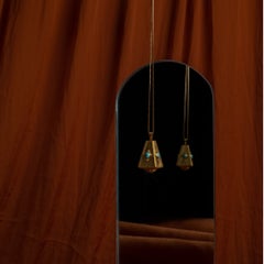 Turquoise Pendant 18k Yellow Gold with Turquoise Stone