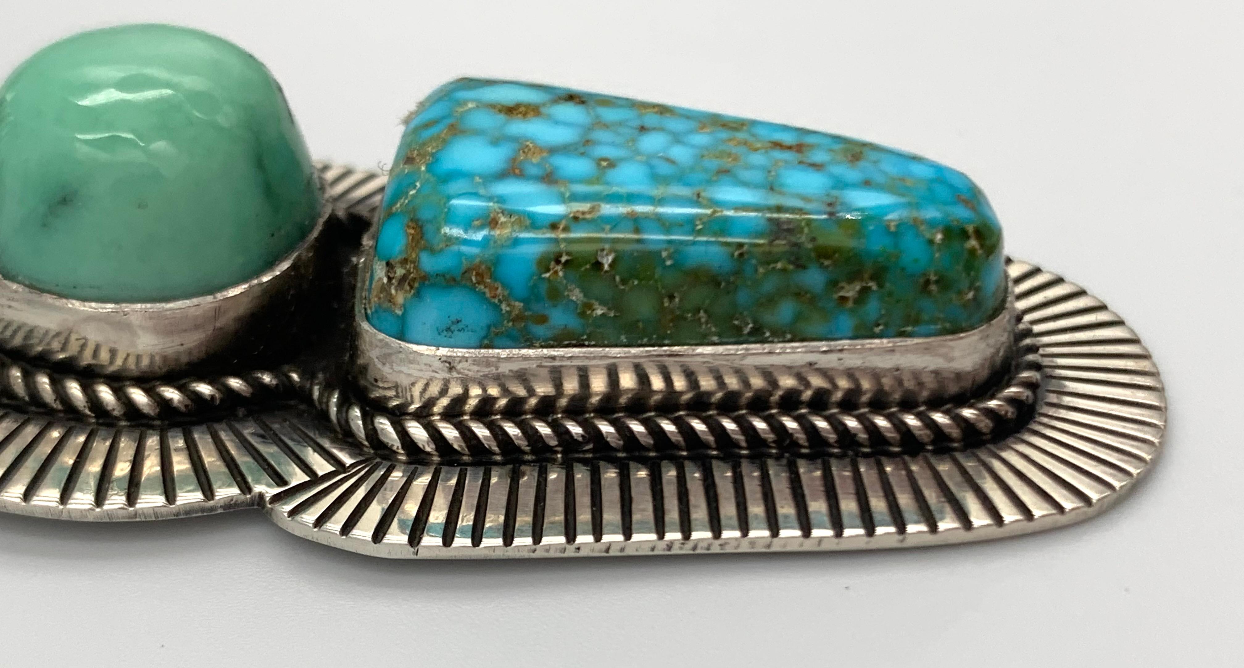Turquoise Pendant by Albert Jake For Sale 4
