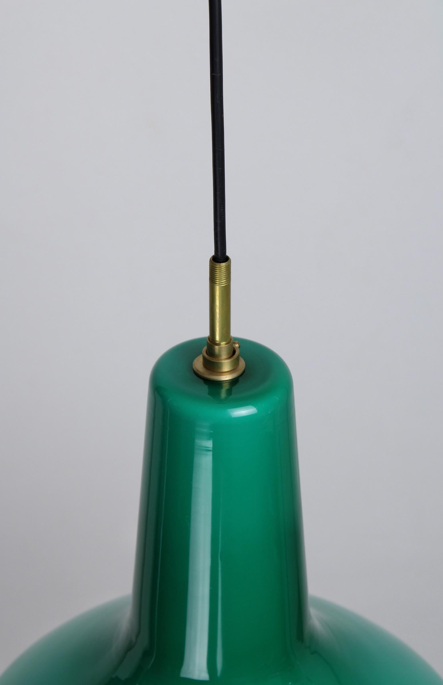Turquoise Pendant by Massimo Vignelli for Venini, 1950s In Good Condition In UTRECHT, NL