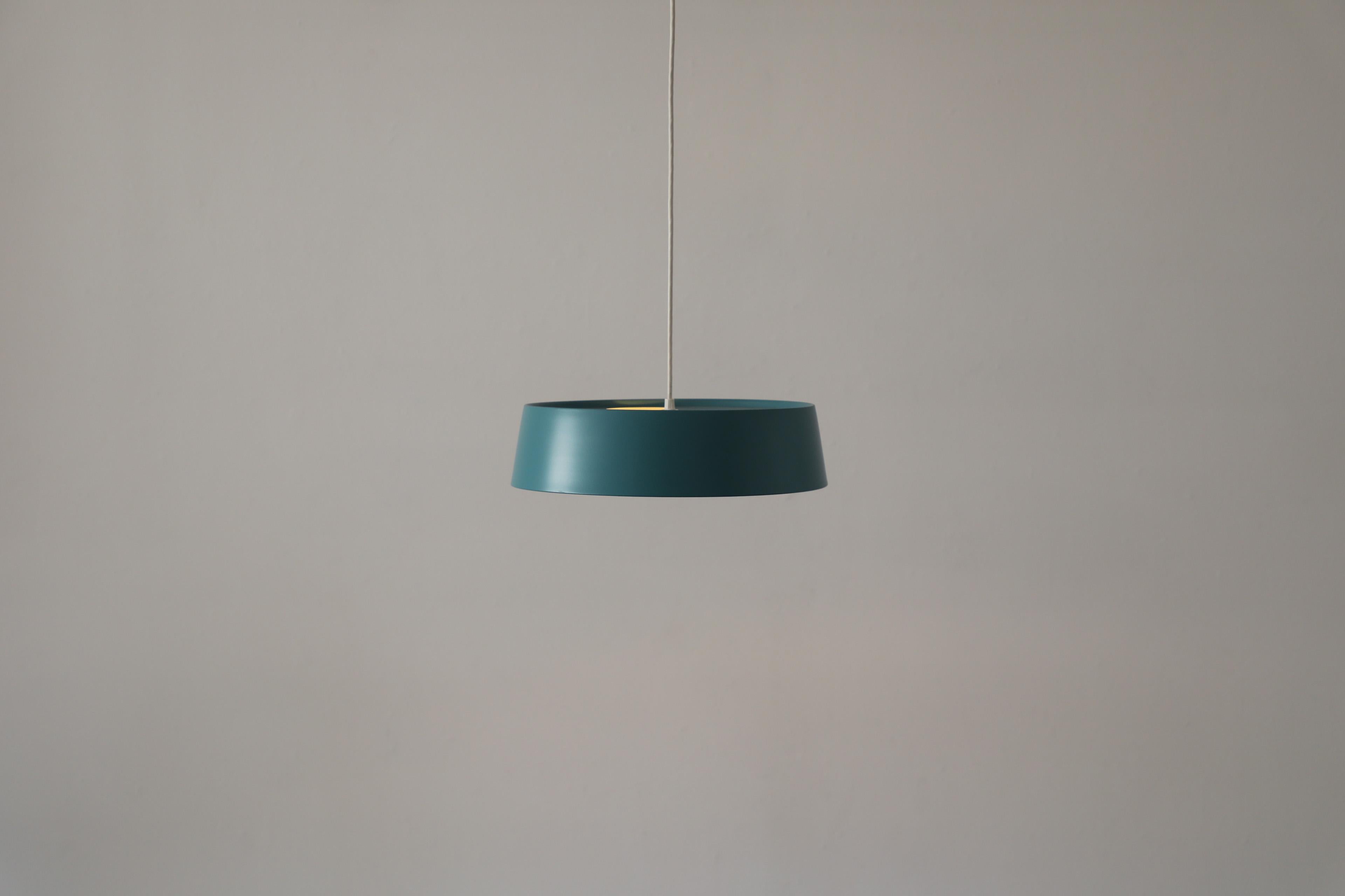 Mid-Century Modern Turquoise Philips Pendant Lamp by Louis Kalff For Sale