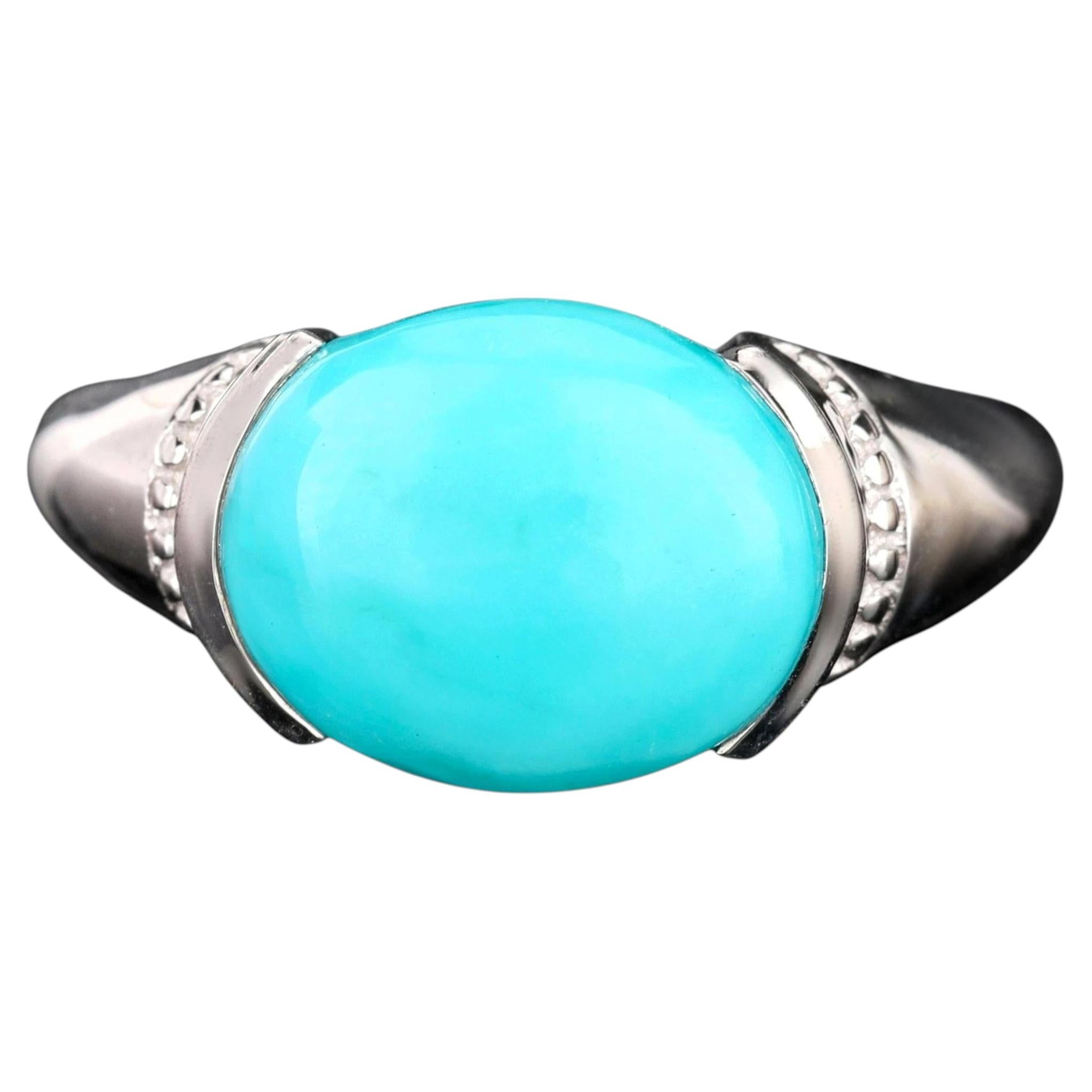 Türkis Ring 3,50 Karat Sterling Silber