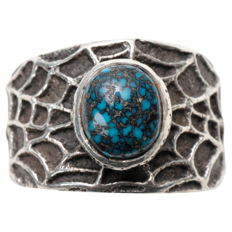 Rob Eustace Hand Carved Turquoise Vintage Native American Zuni Sterling Silver Buckle Rob Eustace Hand Carved Turquoise Vintage Native American Zuni Sterling Silver Buckle