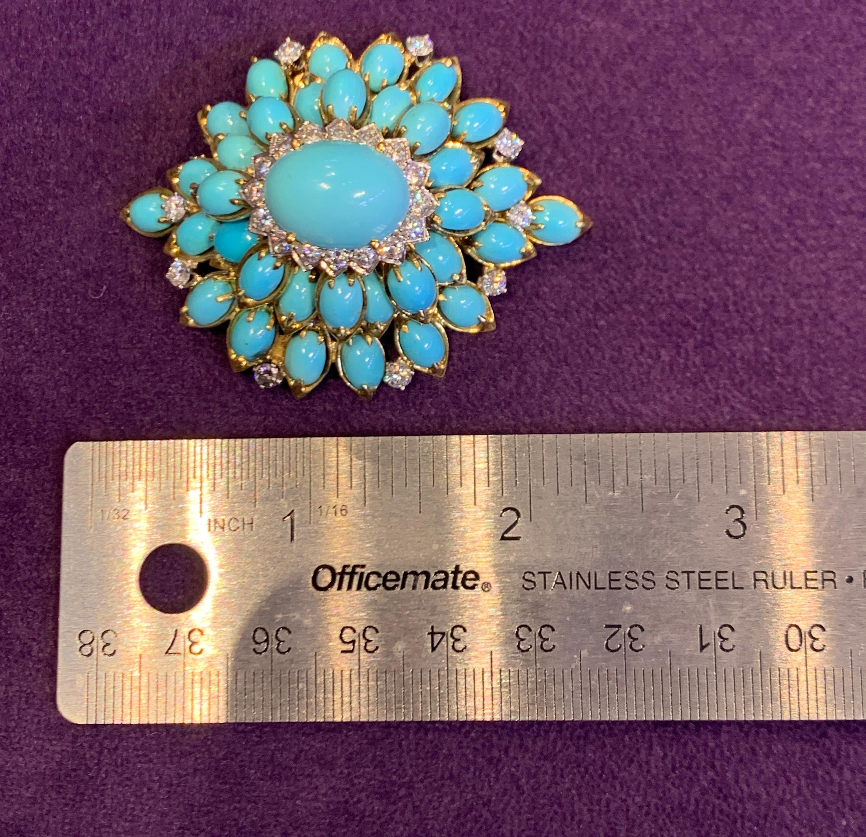 Collana con ciondolo in turchese e cristallo di rocca in vendita 5