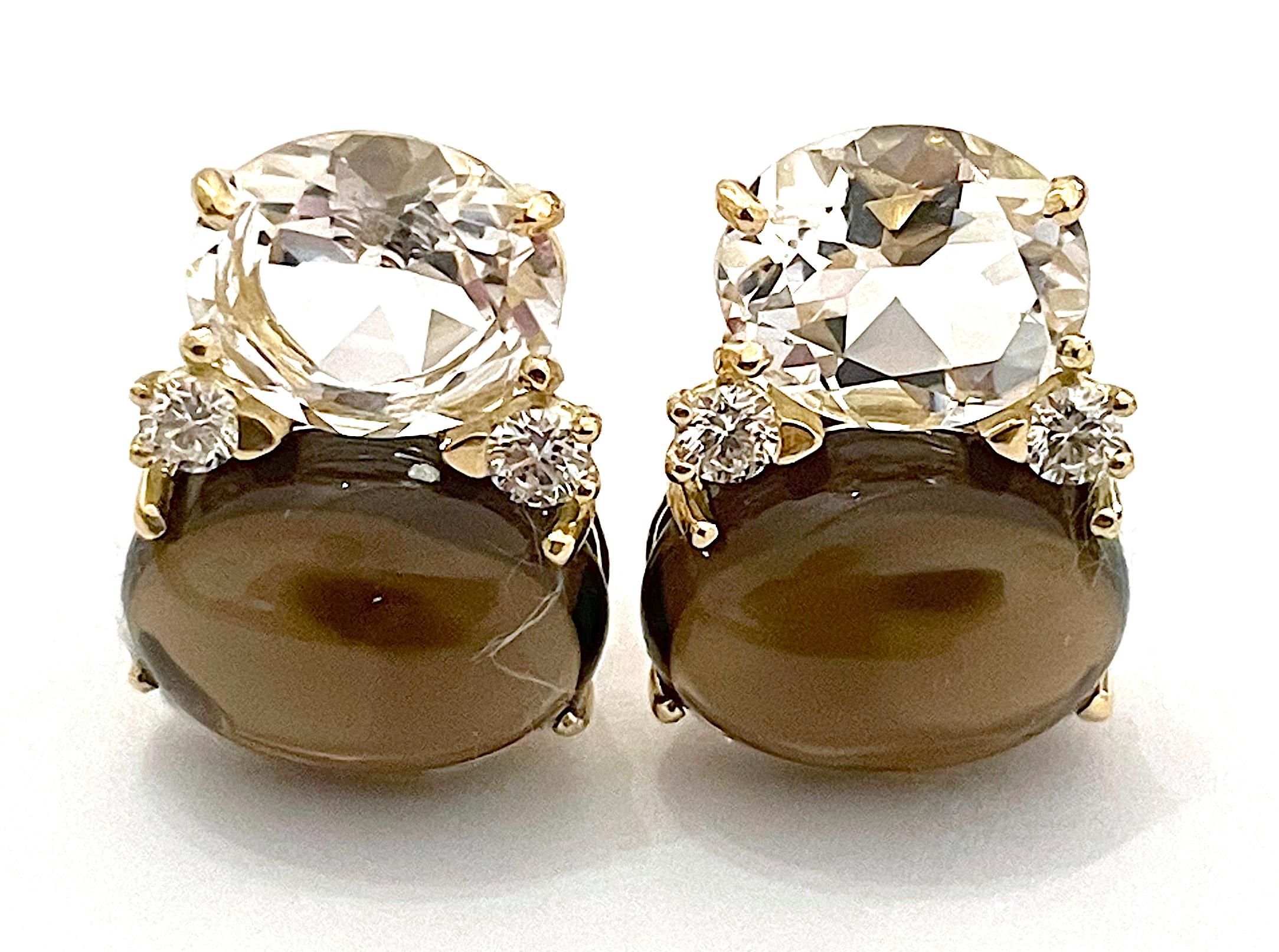 Türkis Rubelit-Diamant-Ohrringe aus Gold im Angebot 11