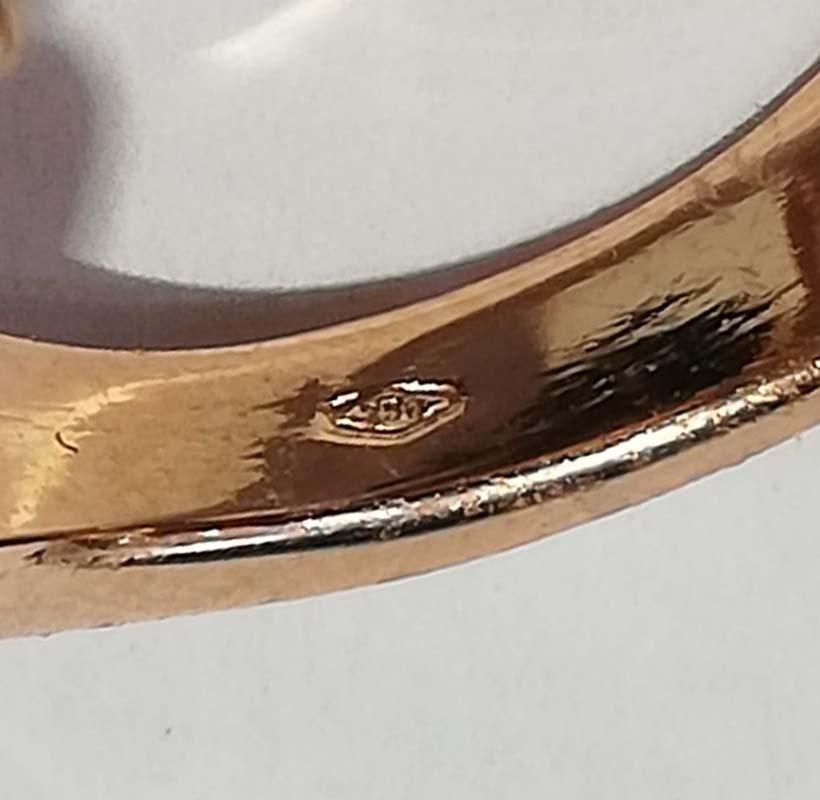 Donna Turchese, zaffiri, diamanti, anello in oro rosa 18 carati. in vendita