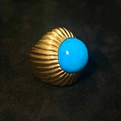 Turquoise set 'Begum' Ring