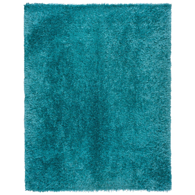 Turquoise Shag Rug For Sale