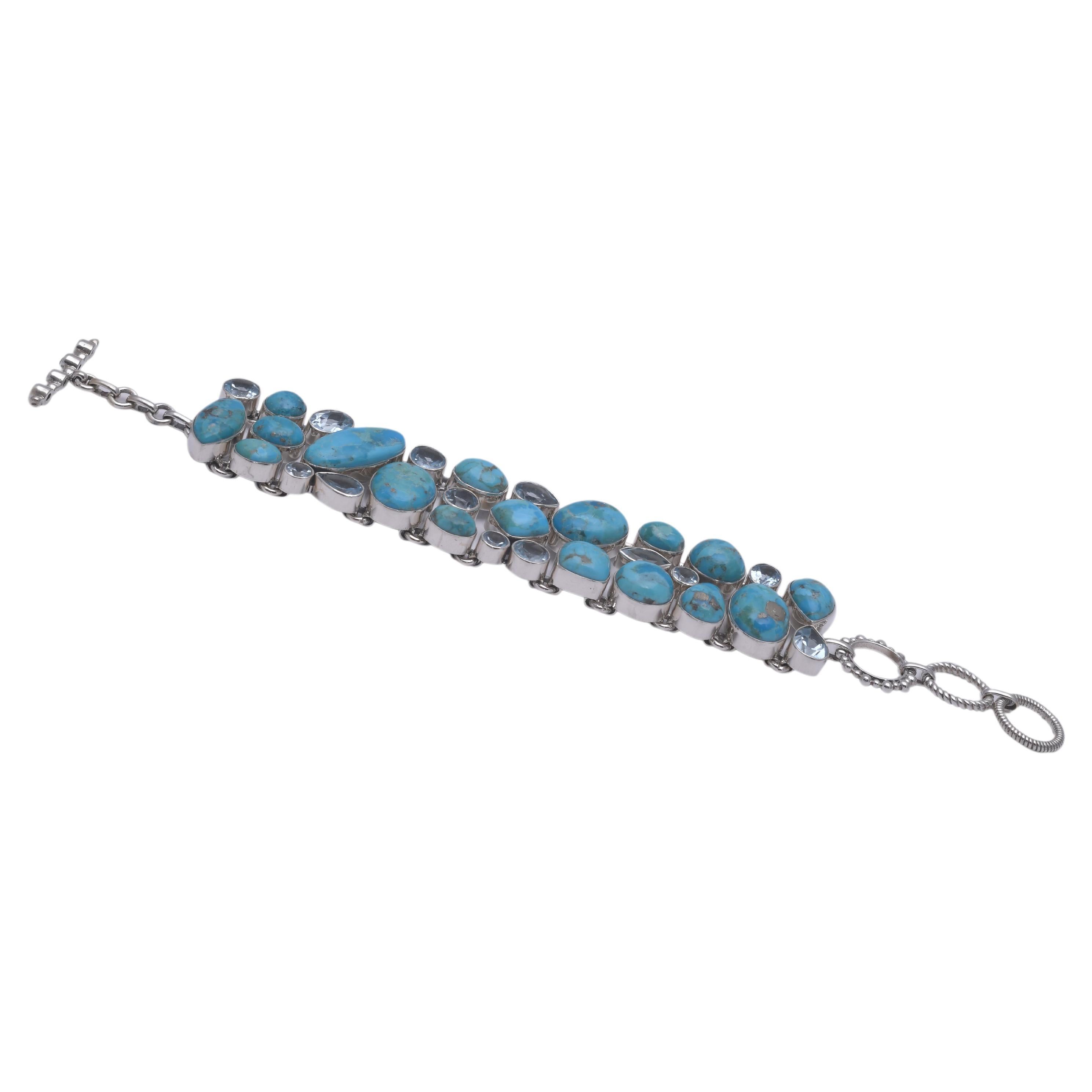 Turquoise 925 sterling Silver Bracelet